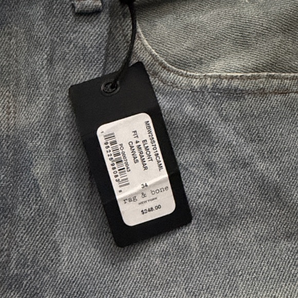 Rag & Bone Men's Miramar Jeans NWT size 34 - Picture 2 of 7